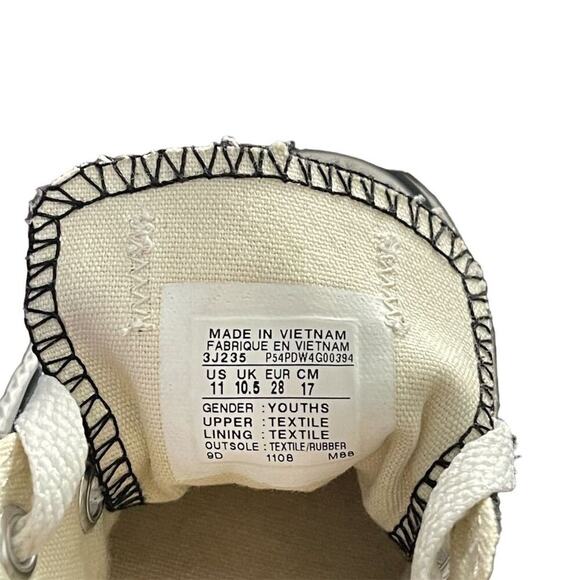 Converse All Star Chuck Taylor Low Cut Black Sneakers Casual Toddler Size 11 - Picture 8 of 8